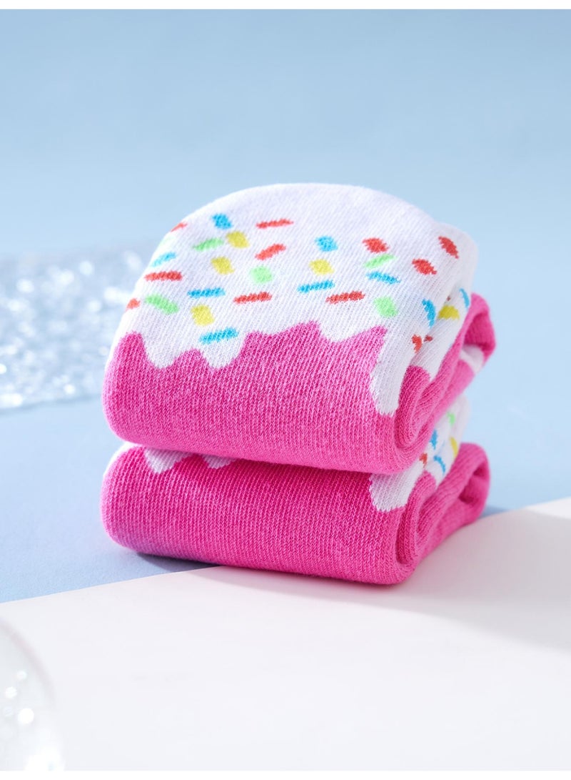 Ember and You Ice cream sprinkle socks (one pair per box) - Image 5